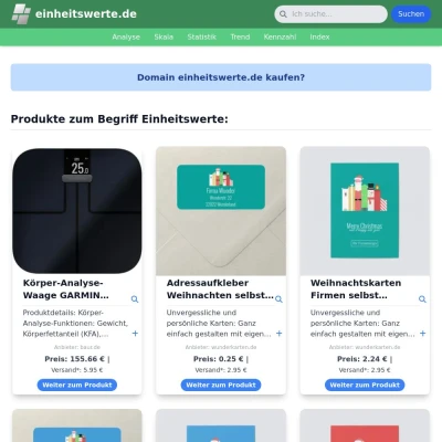 Screenshot einheitswerte.de