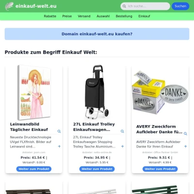 Screenshot einkauf-welt.eu