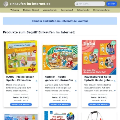 Screenshot einkaufen-im-internet.de