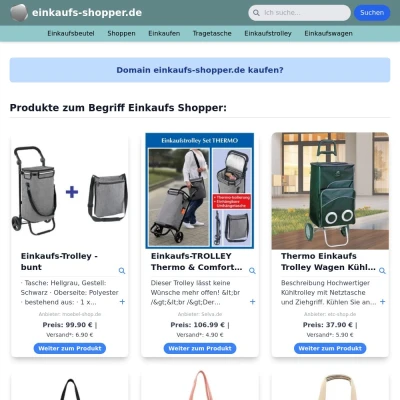 Screenshot einkaufs-shopper.de