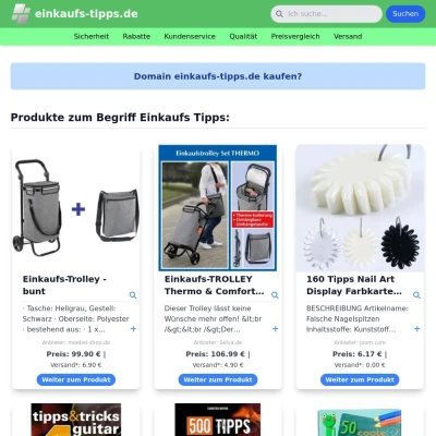 Screenshot einkaufs-tipps.de