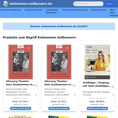 Screenshot einkommen-aufbessern.de