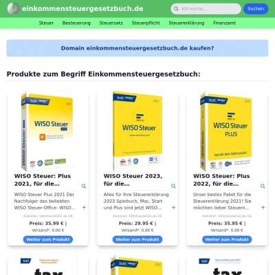 Screenshot einkommensteuergesetzbuch.de