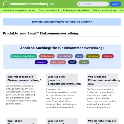 Screenshot einkommensverteilung.de