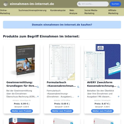 Screenshot einnahmen-im-internet.de