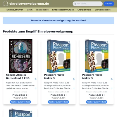Screenshot einreiseverweigerung.de