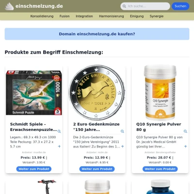 Screenshot einschmelzung.de