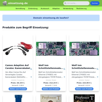 Screenshot einsetzung.de