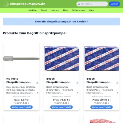 Screenshot einspritzpumpe24.de