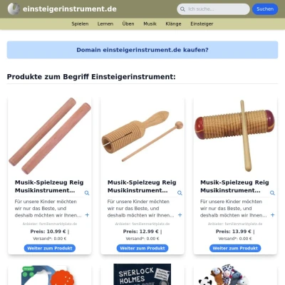 Screenshot einsteigerinstrument.de