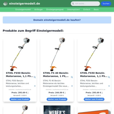 Screenshot einsteigermodell.de