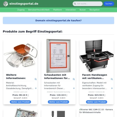 Screenshot einstiegsportal.de