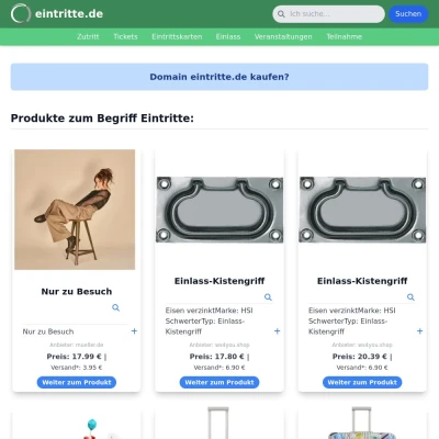 Screenshot eintritte.de