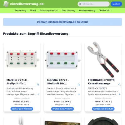 Screenshot einzelbewertung.de