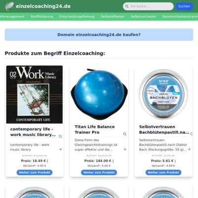 Screenshot einzelcoaching24.de