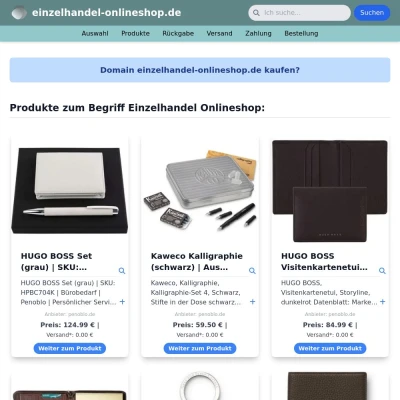 Screenshot einzelhandel-onlineshop.de