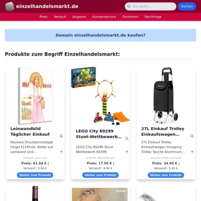 Screenshot einzelhandelsmarkt.de