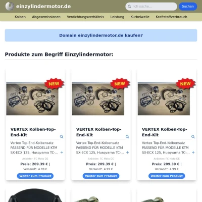 Screenshot einzylindermotor.de