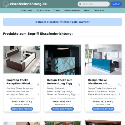 Screenshot eiscafeeinrichtung.de