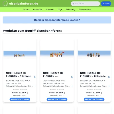 Screenshot eisenbahnforen.de