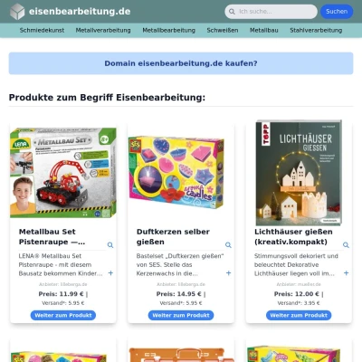 Screenshot eisenbearbeitung.de