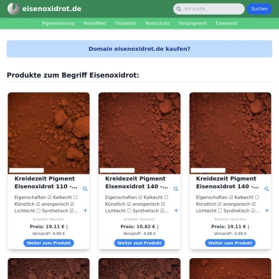 Screenshot eisenoxidrot.de