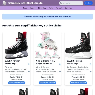 Screenshot eishockey-schlittschuhe.de