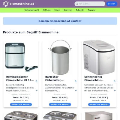 Screenshot eismaschine.at