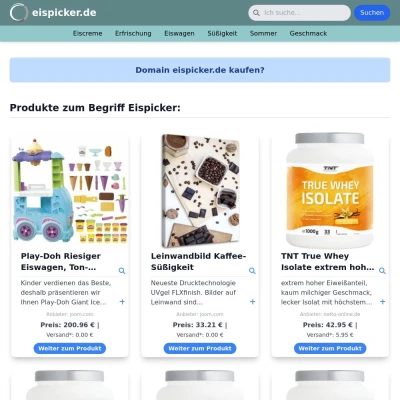Screenshot eispicker.de