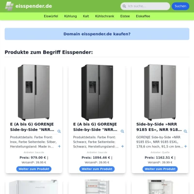 Screenshot eisspender.de