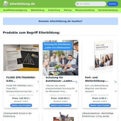 Screenshot eiterbildung.de