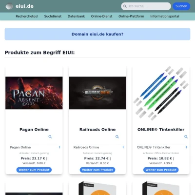 Screenshot eiui.de