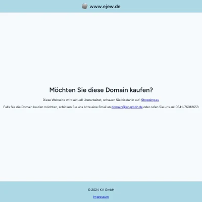 Screenshot ejew.de