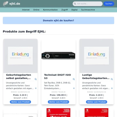 Screenshot ejhl.de