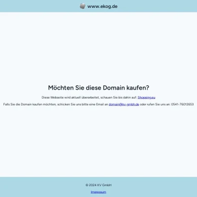 Screenshot ekog.de