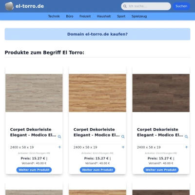 Screenshot el-torro.de