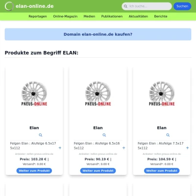 Screenshot elan-online.de