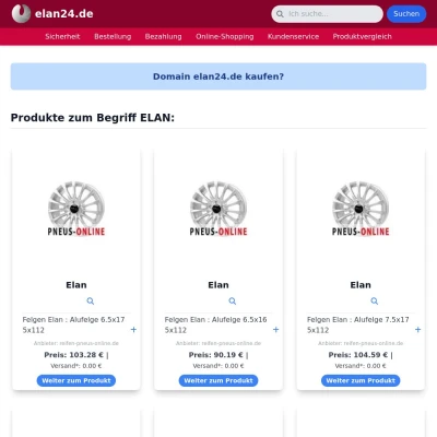 Screenshot elan24.de