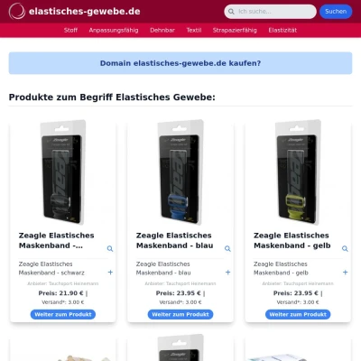 Screenshot elastisches-gewebe.de