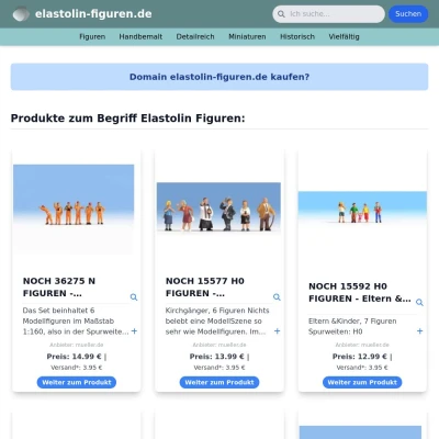 Screenshot elastolin-figuren.de