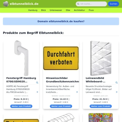 Screenshot elbtunnelblick.de