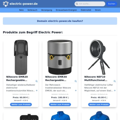 Screenshot electric-power.de