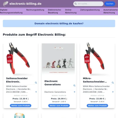 Screenshot electronic-billing.de