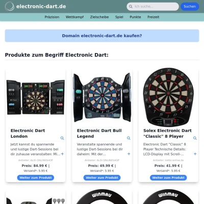 Screenshot electronic-dart.de