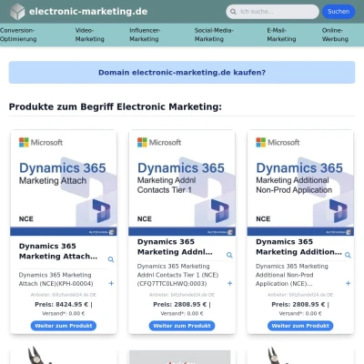 Screenshot electronic-marketing.de