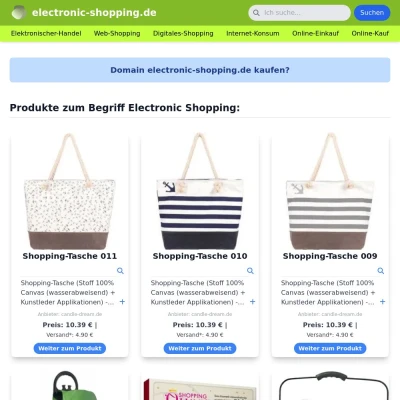 Screenshot electronic-shopping.de