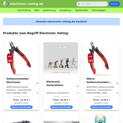 Screenshot electronic-voting.de