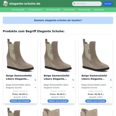 Screenshot elegante-schuhe.de