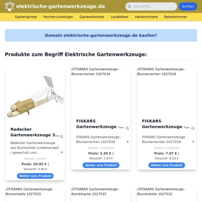 Screenshot elektrische-gartenwerkzeuge.de