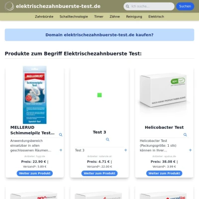 Screenshot elektrischezahnbuerste-test.de